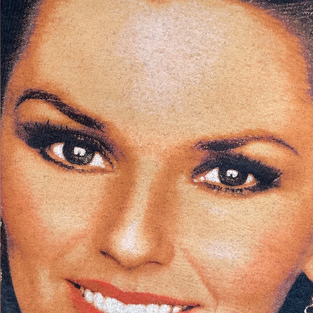Vtg 2003 Shania Twain Up Tour Tee Big Face Rap Style M 19.5x25.5 Anvil - Picture 7 of 7